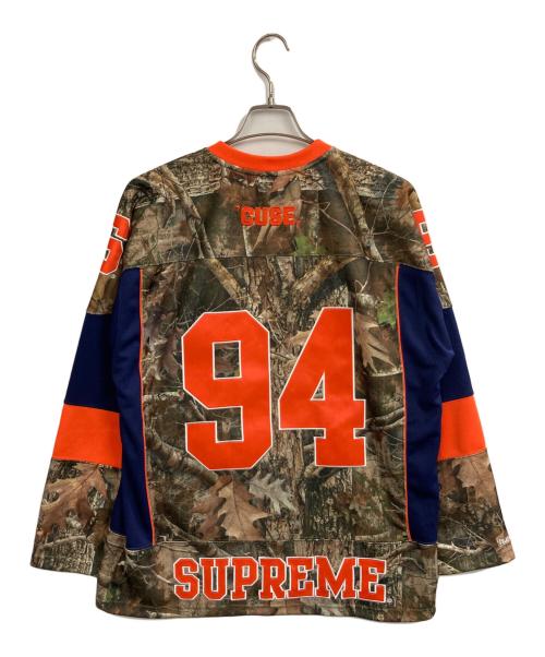 SUPREME（シュプリーム）Supreme (シュプリーム) MITCHELL & NESS (ミッチェルアンドネス) 24AW NCAA Hockey Jersey カーキ×オレンジ サイズ:Mの古着・服飾アイテム