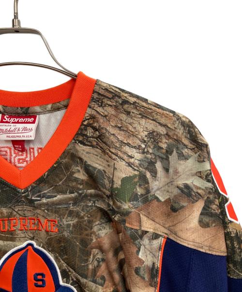 SUPREME（シュプリーム）Supreme (シュプリーム) MITCHELL & NESS (ミッチェルアンドネス) 24AW NCAA Hockey Jersey カーキ×オレンジ サイズ:Mの古着・服飾アイテム