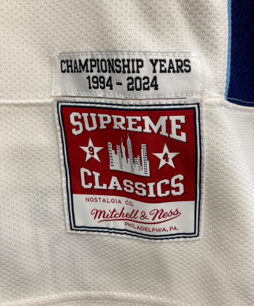 SUPREME（シュプリーム）Supreme (シュプリーム) MITCHELL & NESS (ミッチェルアンドネス) 24AW NCAA Hockey Jersey ホワイト×ブルー サイズ:Lの古着・服飾アイテム