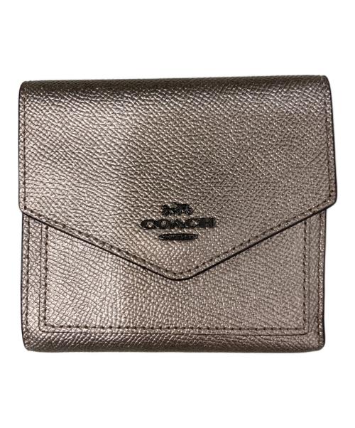 COACH（コーチ）COACH (コーチ) 2つ折り財布 ブロンズの古着・服飾アイテム