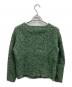 AURALEE (オーラリー) SILK WOOL CAMEL MIX KNIT CARDIGAN グリーン サイズ:4：16000円