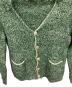 中古・古着 AURALEE (オーラリー) SILK WOOL CAMEL MIX KNIT CARDIGAN グリーン サイズ:4：16000円