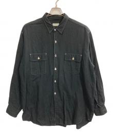 COMME des GARCONS HOMME（コムデギャルソン オム）の古着「ロングスリーブシャツ」｜ブラック
