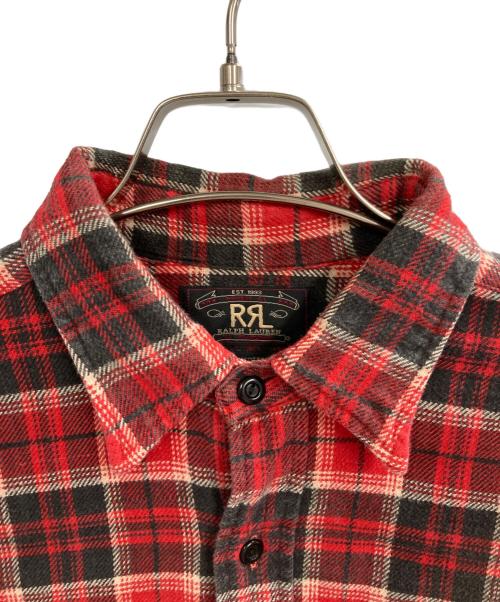 RRL（ダブルアールエル）RRL (ダブルアールエル) オールドチェックシャツ レッド サイズ:Mの古着・服飾アイテム