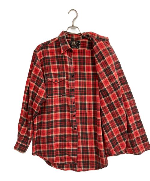 RRL（ダブルアールエル）RRL (ダブルアールエル) オールドチェックシャツ レッド サイズ:Mの古着・服飾アイテム