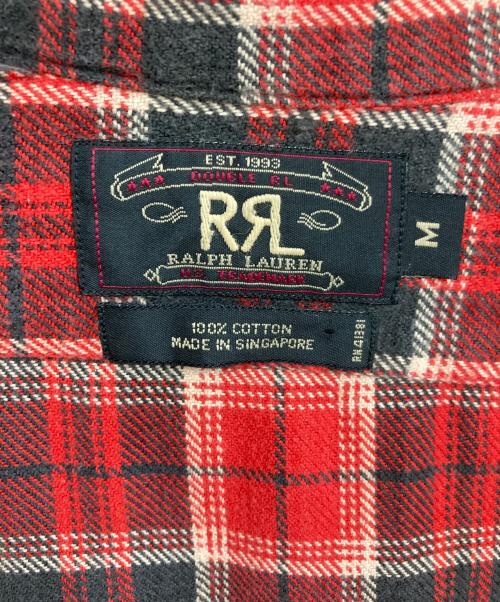 RRL（ダブルアールエル）RRL (ダブルアールエル) オールドチェックシャツ レッド サイズ:Mの古着・服飾アイテム