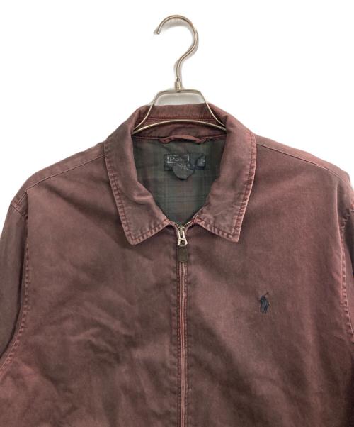POLO RALPH LAUREN（ポロ・ラルフローレン）POLO RALPH LAUREN (ポロ・ラルフローレン) 後染めスイングトップ ワインレッド サイズ:Lの古着・服飾アイテム