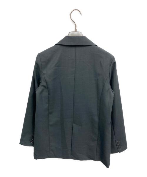 SHENERY（シーナリー）SHENERY (シーナリー) ビッグラペルダブルテーラードジャケット グレー サイズ:36の古着・服飾アイテム