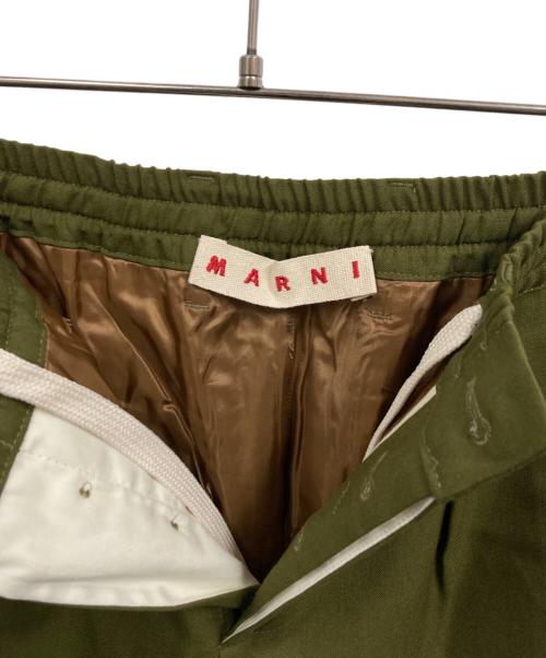 MARNI（マルニ）MARNI (マルニ) トロピカルウールパンツ オリーブ サイズ:38の古着・服飾アイテム