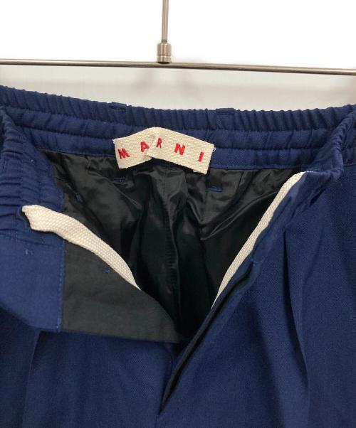 MARNI（マルニ）MARNI (マルニ) トロピカルウールパンツ ネイビー サイズ:38の古着・服飾アイテム