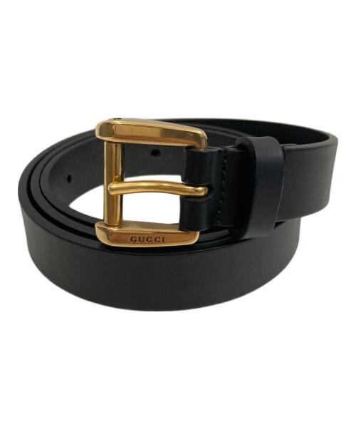 GUCCI（グッチ）GUCCI (グッチ) ナローベルト ブラックの古着・服飾アイテム