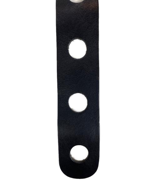 MM6 Maison Margiela（エムエムシックスメゾンマルジェラ）MM6 Maison Margiela (エムエムシックスメゾンマルジェラ) パンチングベルト ブラック サイズ:Mの古着・服飾アイテム