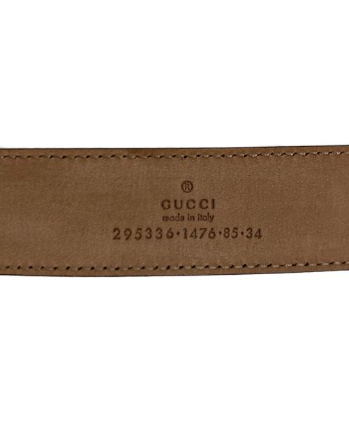 GUCCI（グッチ）GUCCI (グッチ) レザーベルト ブラックの古着・服飾アイテム