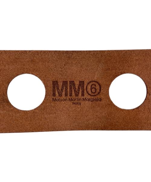MM6 Maison Margiela（エムエムシックスメゾンマルジェラ）MM6 Maison Margiela (エムエムシックスメゾンマルジェラ) パンチングベルト キャメル サイズ:Mの古着・服飾アイテム