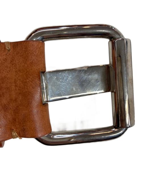 MM6 Maison Margiela（エムエムシックスメゾンマルジェラ）MM6 Maison Margiela (エムエムシックスメゾンマルジェラ) パンチングベルト キャメル サイズ:Mの古着・服飾アイテム