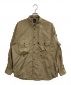 DAIWA PIER39ダイワ ピア39）の古着「CHECK SAFARI SHIRT」｜ブラウン