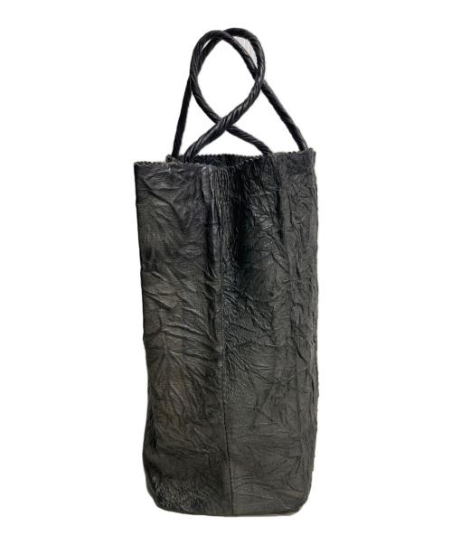 irose（イロセ）irose (イロセ) ペーパートートバッグ ブラックの古着・服飾アイテム