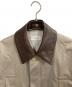 cornier (コルニエ) LEATHER COLLAR FINX/ZIMBABWE COTTON TWILL BLOUSON ベージュ サイズ:M：40000円