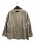 中古・古着 cornier (コルニエ) LEATHER COLLAR FINX/ZIMBABWE COTTON TWILL BLOUSON ベージュ サイズ:M：40000円