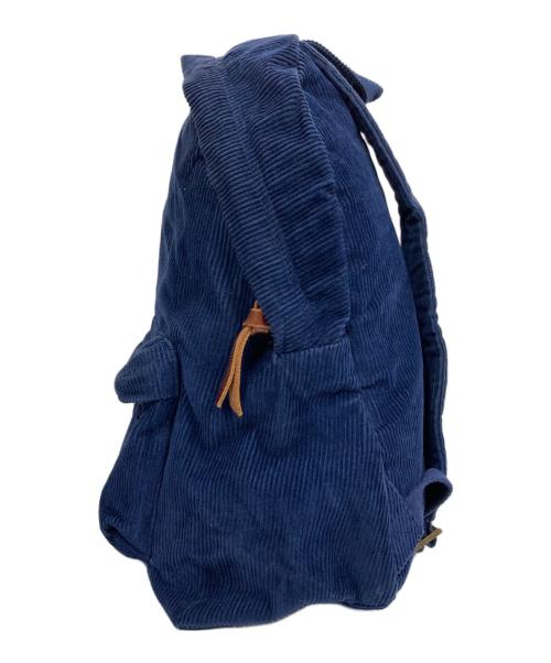 POLO RALPH LAUREN（ポロ・ラルフローレン）POLO RALPH LAUREN (ポロ・ラルフローレン) Corduroy Backpack ネイビーの古着・服飾アイテム