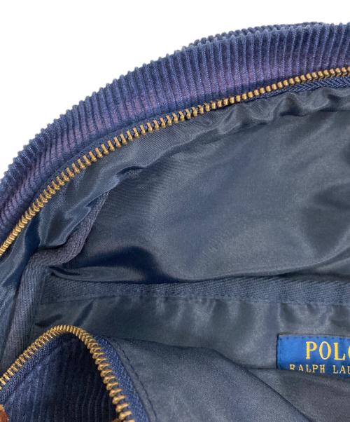 POLO RALPH LAUREN（ポロ・ラルフローレン）POLO RALPH LAUREN (ポロ・ラルフローレン) Corduroy Backpack ネイビーの古着・服飾アイテム