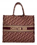 Christian Diorクリスチャン ディオール）の古着「ブックトートバッグ」｜ボルドー・ベージュ