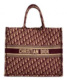 Christian Dior（クリスチャン ディオール）の古着「ブックトートバッグ」｜ボルドー・ベージュ