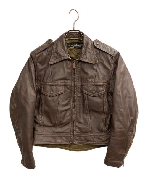 HARLEY-DAVIDSON（ハーレーダビッドソン）HARLEY-DAVIDSON (ハーレーダビッドソン) レザージャケット ブラウン サイズ:40の古着・服飾アイテム