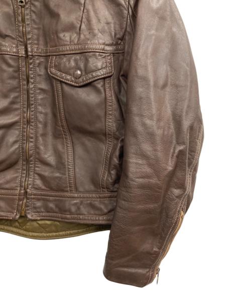 HARLEY-DAVIDSON（ハーレーダビッドソン）HARLEY-DAVIDSON (ハーレーダビッドソン) レザージャケット ブラウン サイズ:40の古着・服飾アイテム