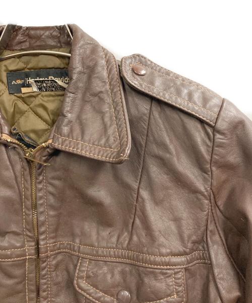 HARLEY-DAVIDSON（ハーレーダビッドソン）HARLEY-DAVIDSON (ハーレーダビッドソン) レザージャケット ブラウン サイズ:40の古着・服飾アイテム