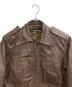 HARLEY-DAVIDSON (ハーレーダビッドソン) レザージャケット ブラウン サイズ:40：18000円