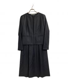 theory luxe（セオリーリュクス）の古着「Executive セットアップ ジャケット ワンピース」｜ネイビー