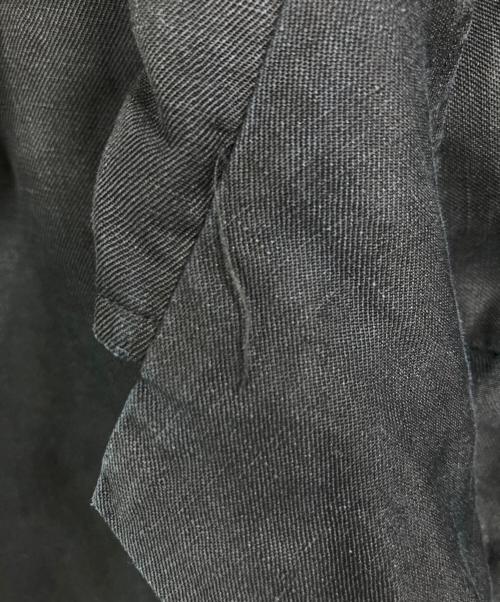 POLO RALPH LAUREN（ポロ・ラルフローレン）POLO RALPH LAUREN (ポロ・ラルフローレン) 裾ポニーリネンシルクオープンカラーシャツ ブラック サイズ:Lの古着・服飾アイテム