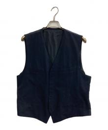 COMME des GARCONS HOMME（コムデギャルソン オム）の古着「90s ジップアップベスト」｜ネイビー