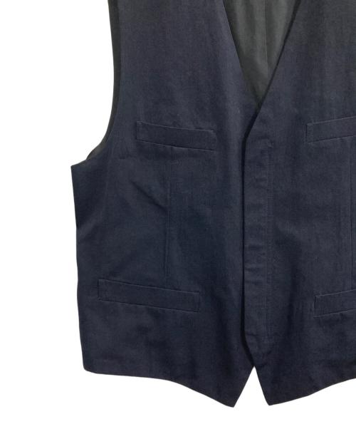 COMME des GARCONS HOMME（コムデギャルソン オム）COMME des GARCONS HOMME (コムデギャルソン オム) 90s ジップアップベスト ネイビー サイズ:Mの古着・服飾アイテム