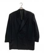 Yohji Yamamoto COSTUME D'HOMMEヨウジヤマモトコスチュームドオム）の古着「ダブルテーラードジャケット」｜ブラック