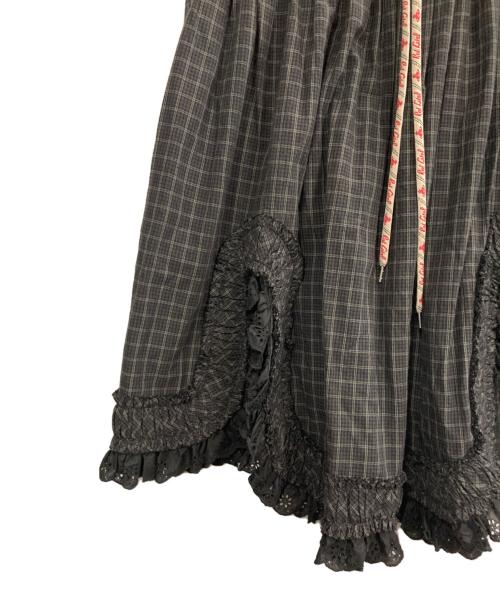 Vivienne Westwood RED LABEL（ヴィヴィアンウエストウッドレッドレーベル）Vivienne Westwood RED LABEL (ヴィヴィアンウエストウッドレッドレーベル) フリルスカート ダークグレー サイズ:00の古着・服飾アイテム