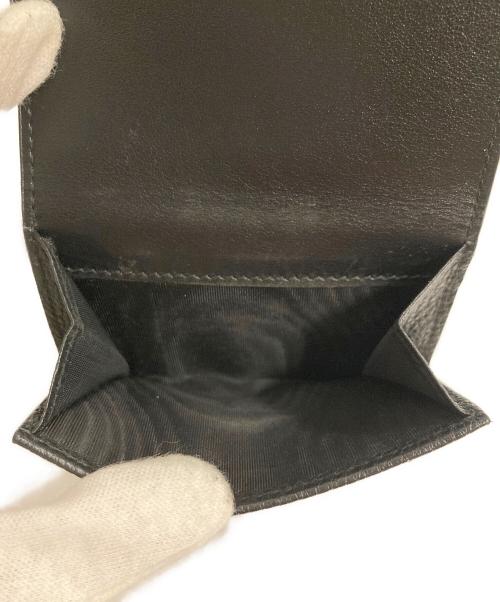 PRADA（プラダ）PRADA (プラダ) ヴィッテロダイノレザー ミニ財布 ブラックの古着・服飾アイテム