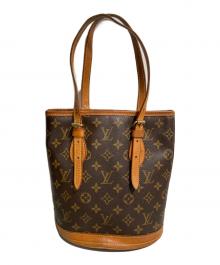 LOUIS VUITTON（ルイ ヴィトン）の古着「バケットPM」｜ブラウン・ベージュ