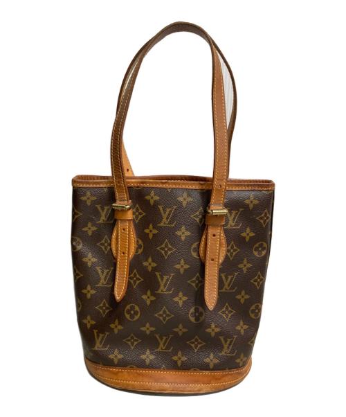 LOUIS VUITTON（ルイ ヴィトン）LOUIS VUITTON (ルイ ヴィトン) バケットPM ブラウン・ベージュの古着・服飾アイテム