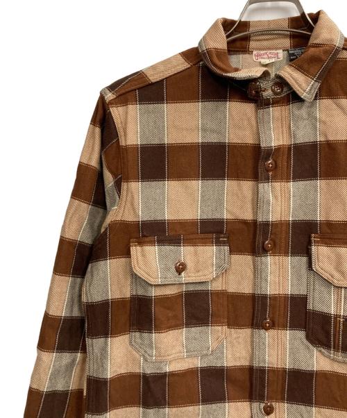 freewheelers（フリーホイーラーズ）FREEWHEELERS (フリーホイーラーズ) BIRNER MECHANIC SHIRT ブラウン サイズ:15の古着・服飾アイテム