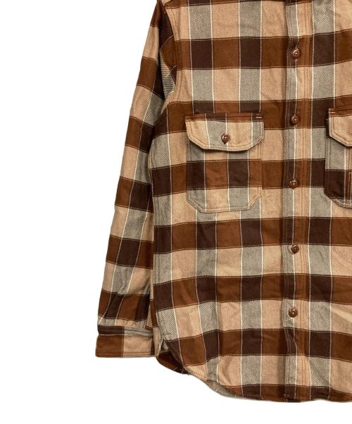 freewheelers（フリーホイーラーズ）FREEWHEELERS (フリーホイーラーズ) BIRNER MECHANIC SHIRT ブラウン サイズ:15の古着・服飾アイテム