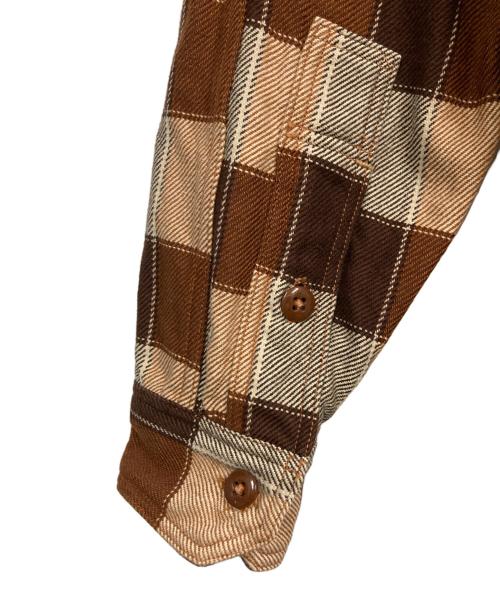 freewheelers（フリーホイーラーズ）FREEWHEELERS (フリーホイーラーズ) BIRNER MECHANIC SHIRT ブラウン サイズ:15の古着・服飾アイテム