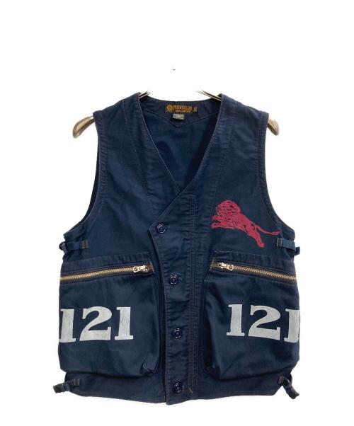 freewheelers（フリーホイーラーズ）FREEWHEELERS (フリーホイーラーズ) スピードエンジニア スリーブレスコート ネイビー サイズ:38の古着・服飾アイテム