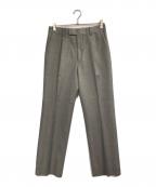 AURALEEオーラリー）の古着「TROPICAL WOOL KID MOHAIR ONE-TUCK SLACKS」｜グレー
