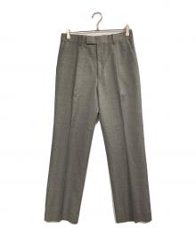 AURALEE（オーラリー）の古着「TROPICAL WOOL KID MOHAIR ONE-TUCK SLACKS」｜グレー