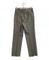 AURALEE (オーラリー) TROPICAL WOOL KID MOHAIR ONE-TUCK SLACKS グレー サイズ:3：25000円