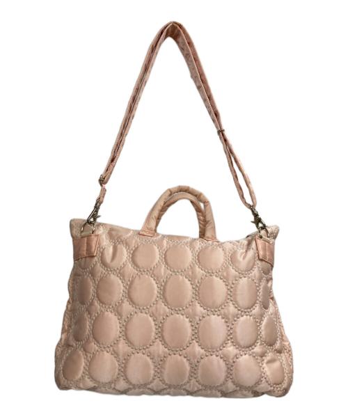 PORTER（ポーター）PORTER (ポーター) mina perhonen (ミナ ペルホネン) 2WAY SHORT HELMETBAG ピンクの古着・服飾アイテム