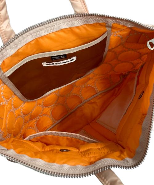 PORTER（ポーター）PORTER (ポーター) mina perhonen (ミナ ペルホネン) 2WAY SHORT HELMETBAG ピンクの古着・服飾アイテム