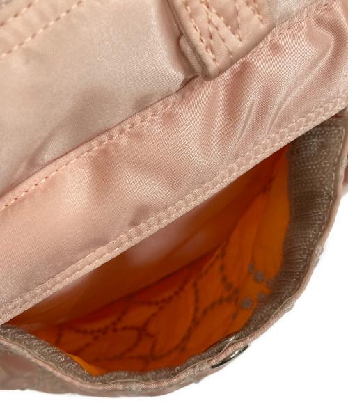 PORTER（ポーター）PORTER (ポーター) mina perhonen (ミナ ペルホネン) 2WAY SHORT HELMETBAG ピンクの古着・服飾アイテム